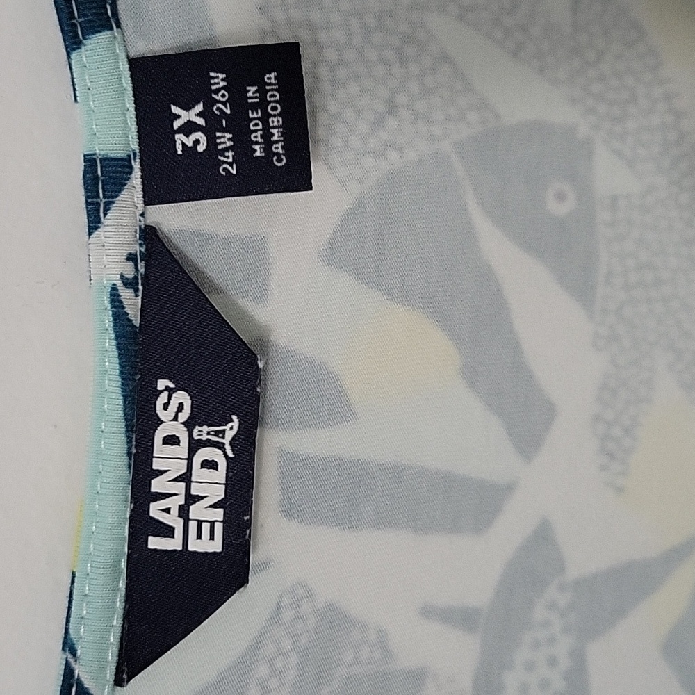 Lands' End Printed Dress, Size 3X - Picture 6 of 8